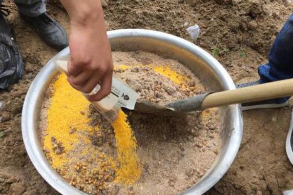 钓鱼时怎么打窝，可直接用手抛投或使用打窝器